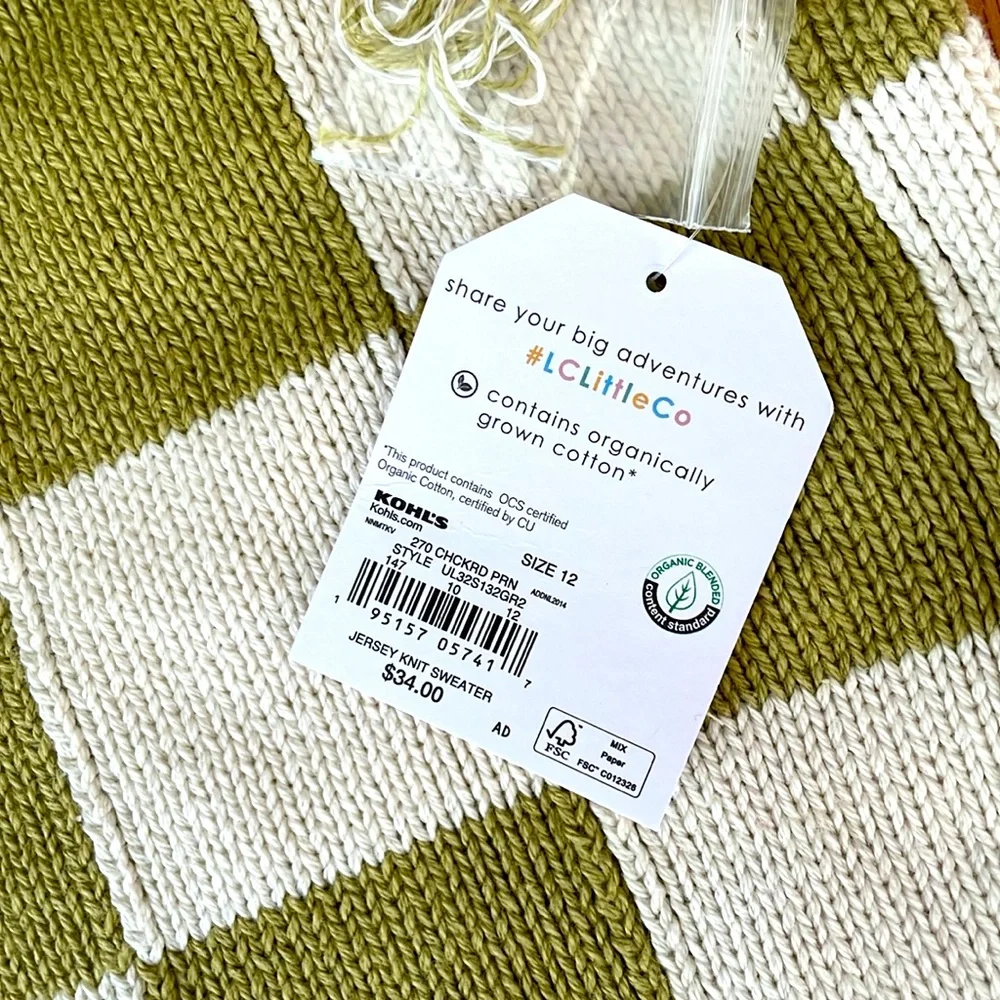 NWT organic cotton Lauren Conrad Jersey Sweater - Picture 4 of 5